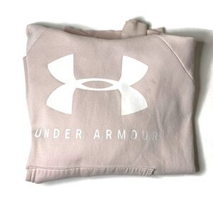 Under Armour color pink and white hoodie size xs